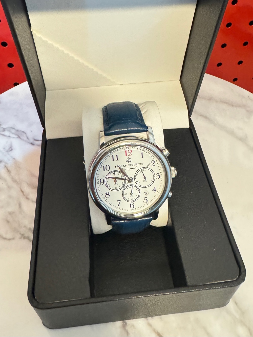 Brooks Brothers Silver Chronograph Watch